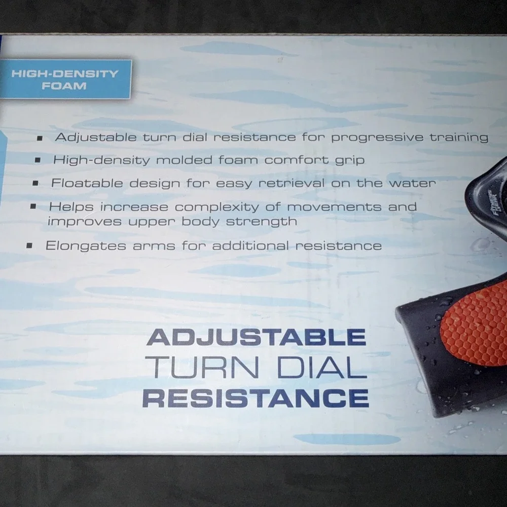 Fitness Gear Resistance Grips Water Fitness Adj Turn Dial Resistance One Size